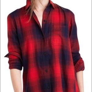 ✨SALE!✨ Madewell classic ex-boyfriend plaid shirt